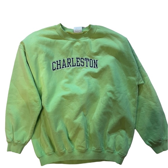 Charleston Green Crewneck Preppy - Picture 1 of 3